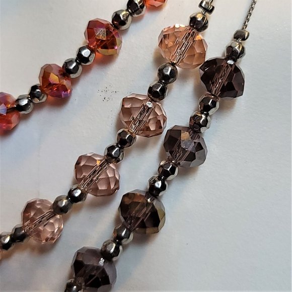 New York & Co 3 Strand Beaded Necklace NWT - Picture 2 of 10